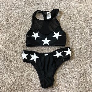 Asos Black Starr Swimsuit